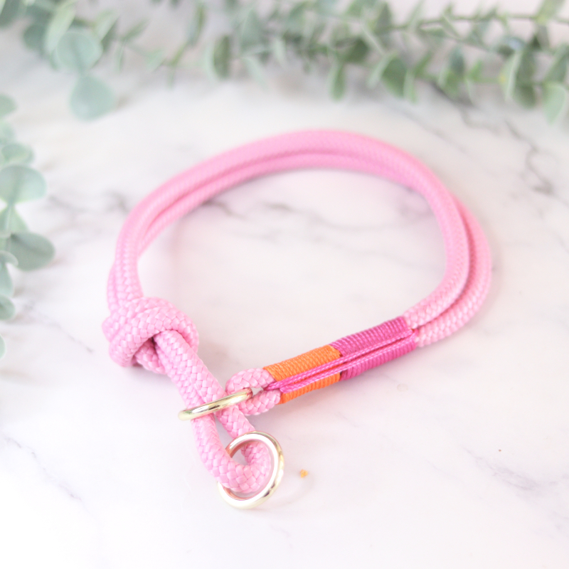 Roze / oranje sliphalsband