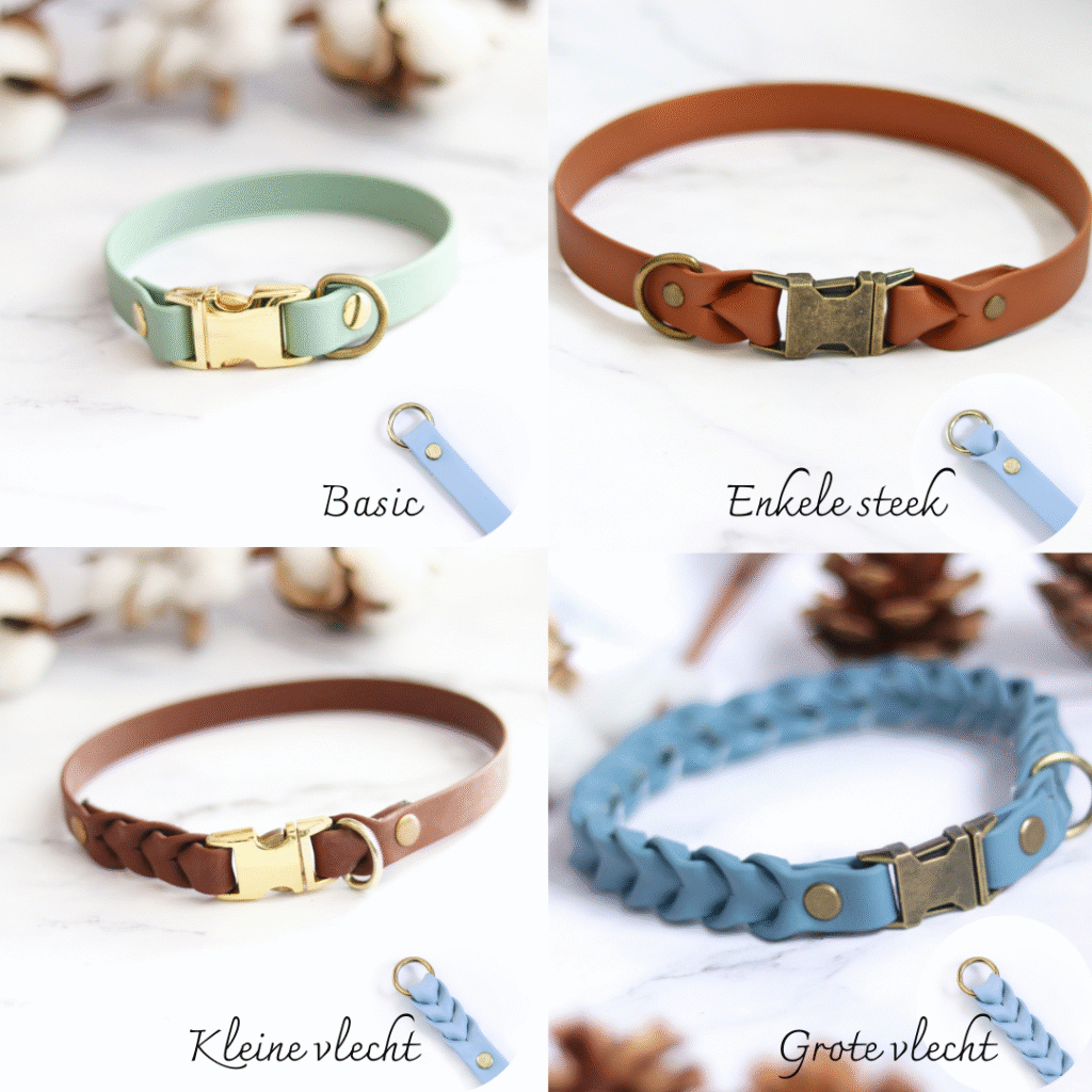 Biothane halsband met gesp