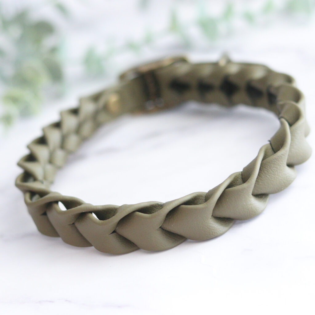 Biothane halsband - legergroen
