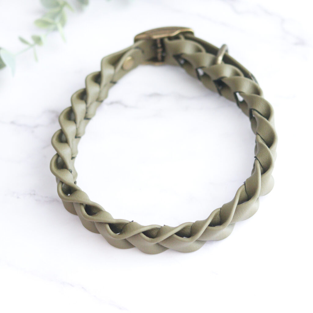 Biothane halsband - legergroen