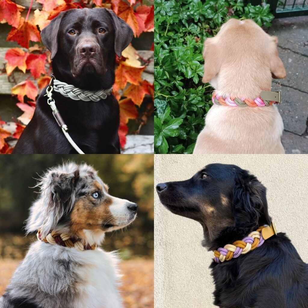 gevlochten halsband handgemaakt