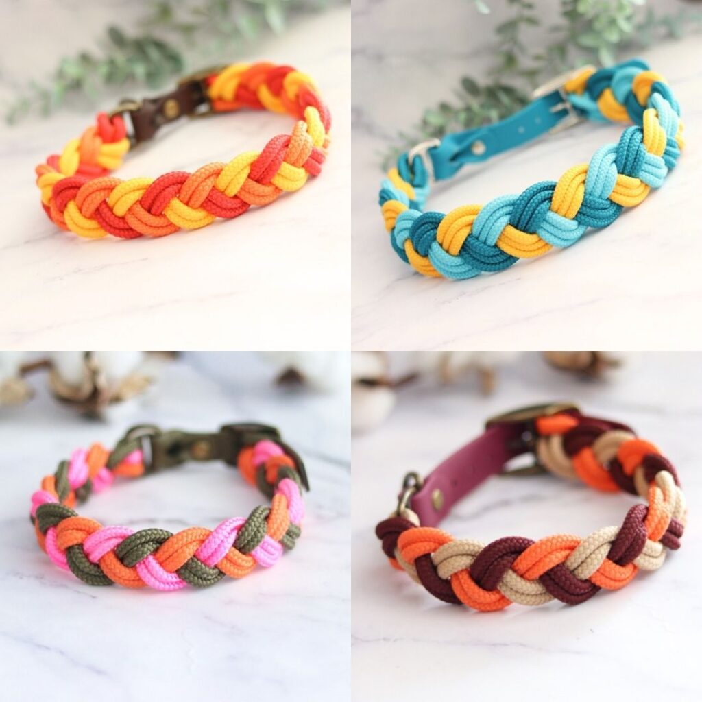 gevlochten halsband handgemaakt