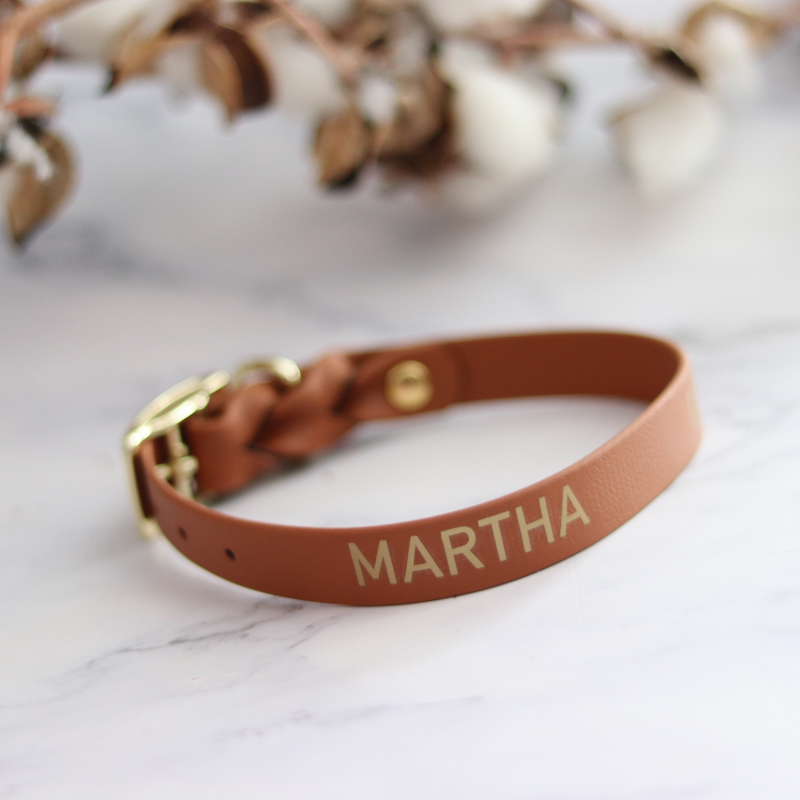 halsband met naam biothane