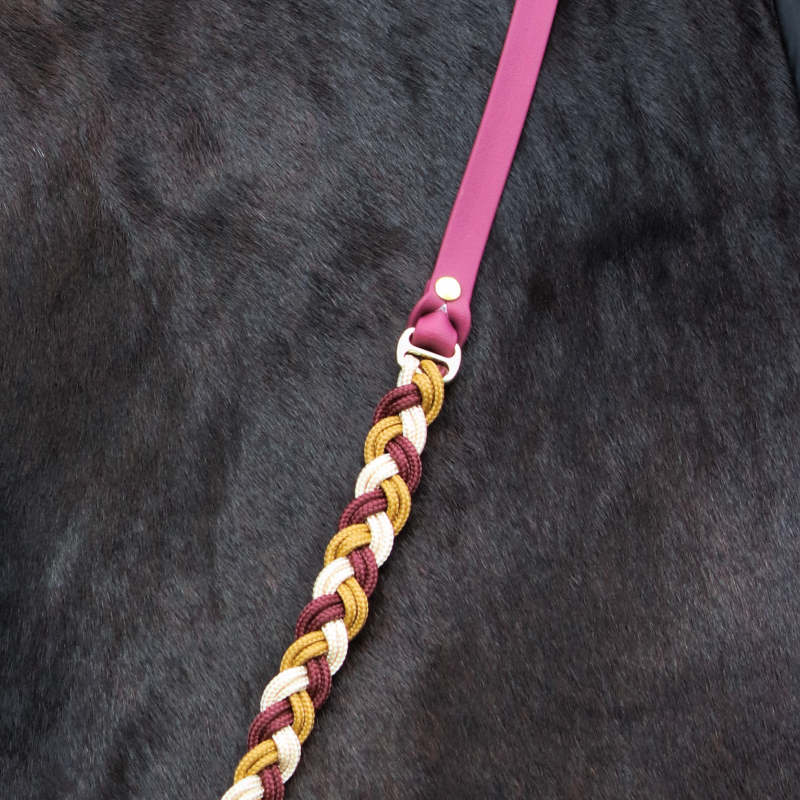Gevlochten neckrope - gemaakt van touw en biothane